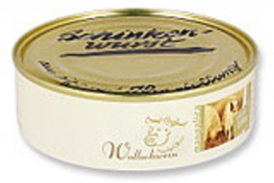Schinkenwurst vom Wollschwein. Schinkenwurst vom Wollschwein.