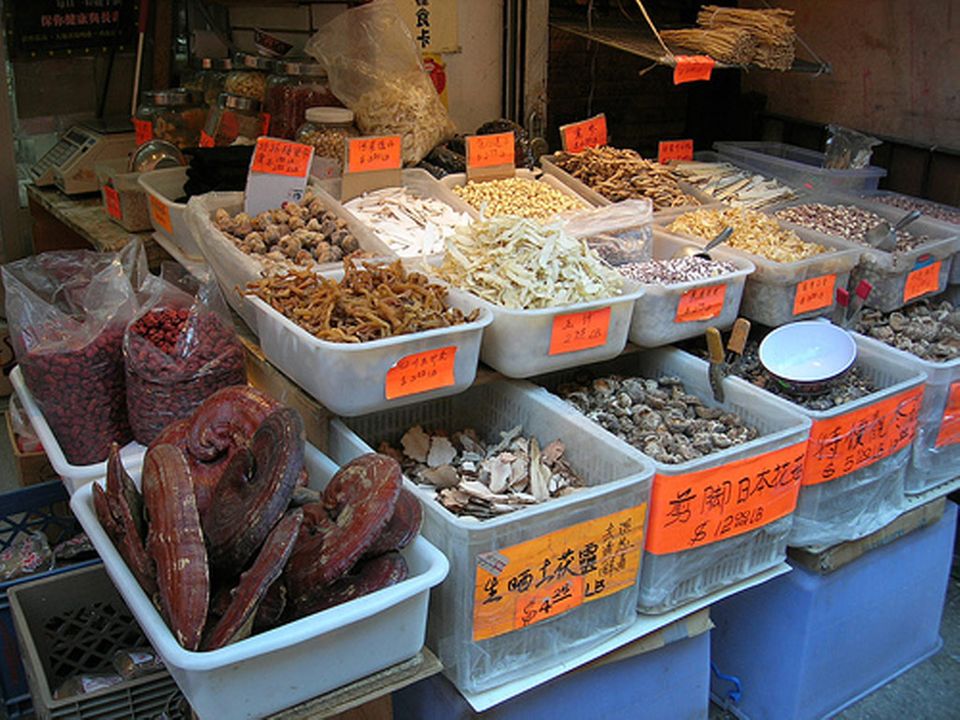 Exotische Lebensmittel in Chinatown Exotische Lebensmittel in Chinatown