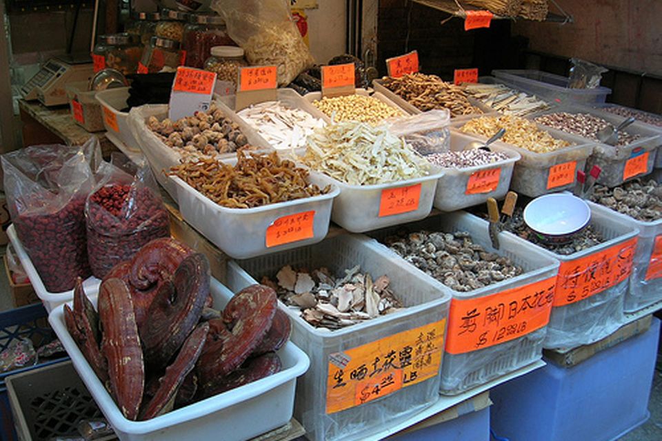 Exotische Lebensmittel in Chinatown