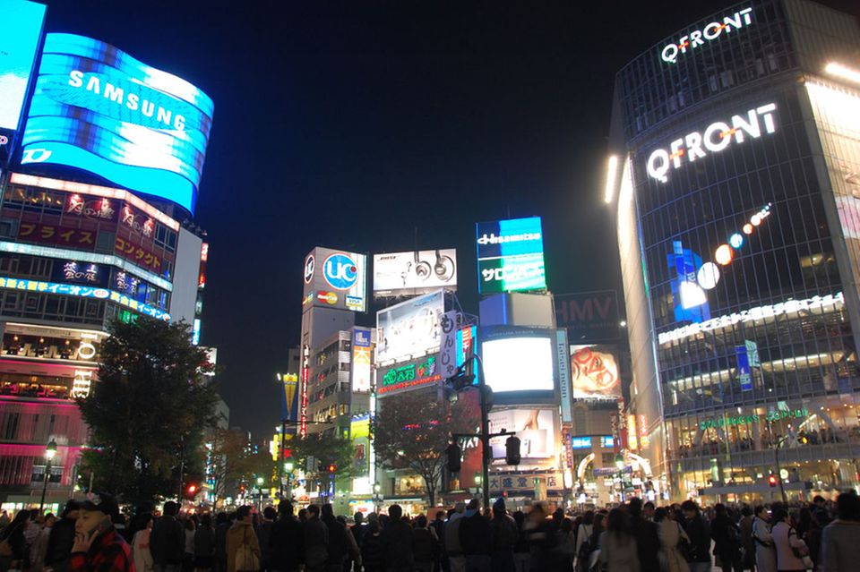 Shibuya ist eines der beliebtesten Party-Viertel in Tokio