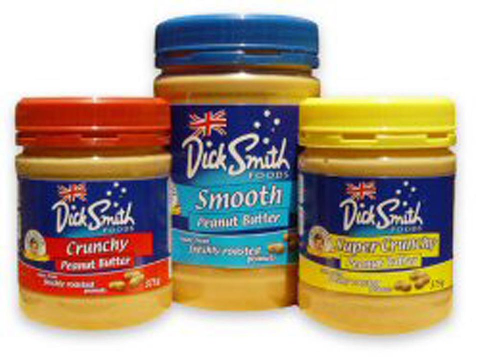 Verschiedene Erdnussbutter Sorten Verschiedene Erdnussbutter Sorten