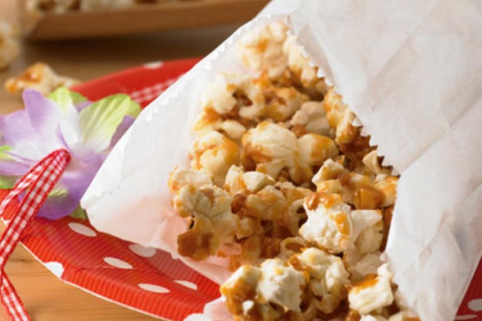Karamell Mandel Popcorn