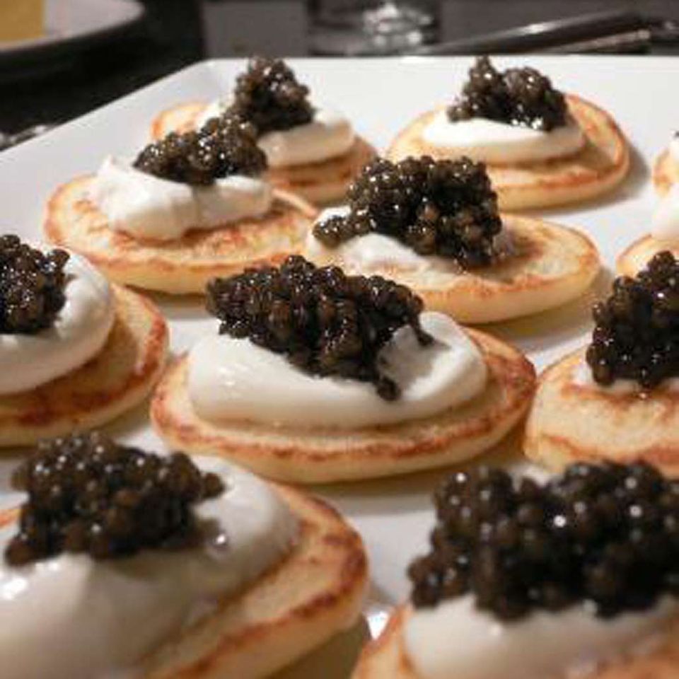 Silvesteressen: Kaviar auf Blinis Silvesteressen: Kaviar auf Blinis