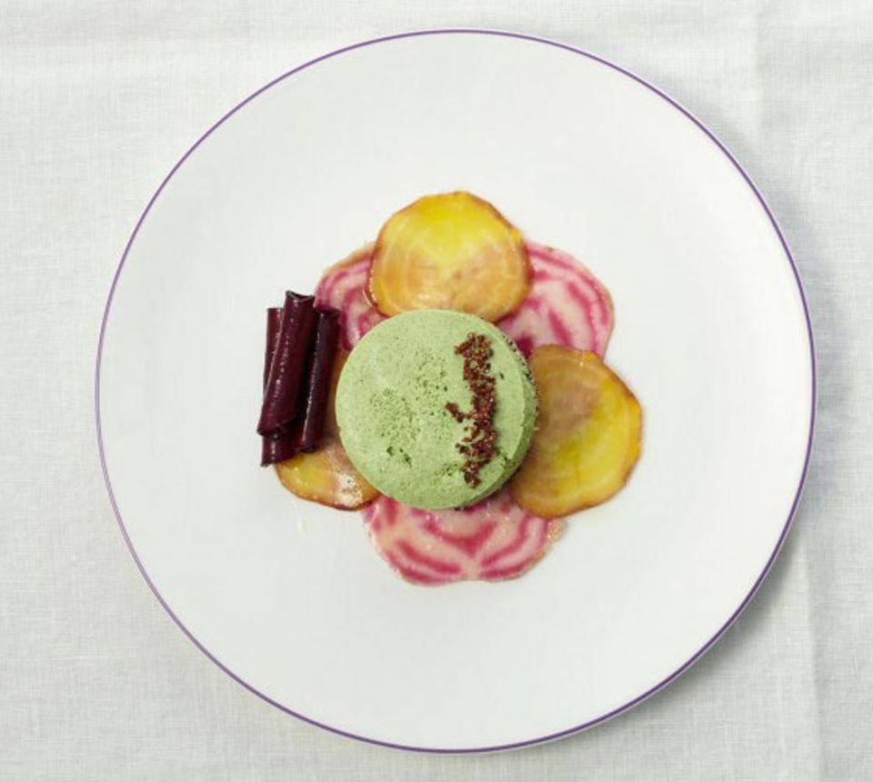 Rohe Bete: Carpaccio von dreierlei Bete Rohe Bete: Carpaccio von dreierlei Bete