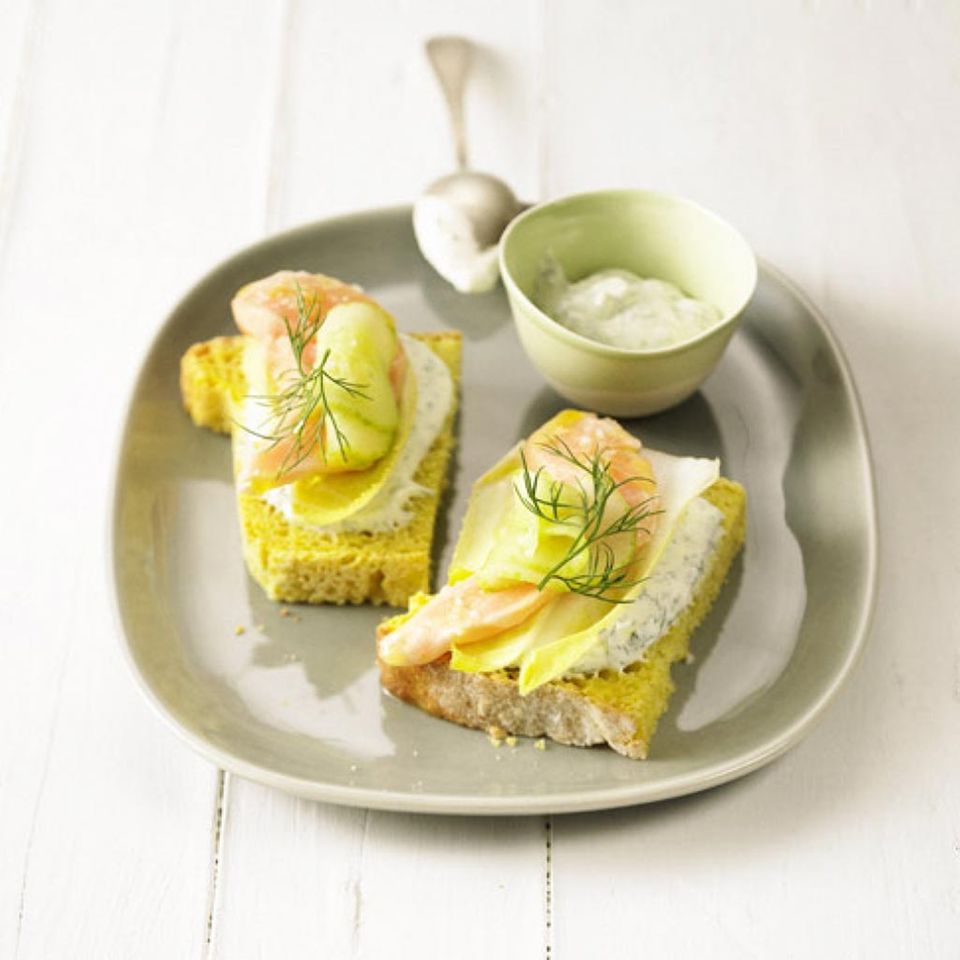 Lachs Ceviche auf Toast Lachs Ceviche auf Toast