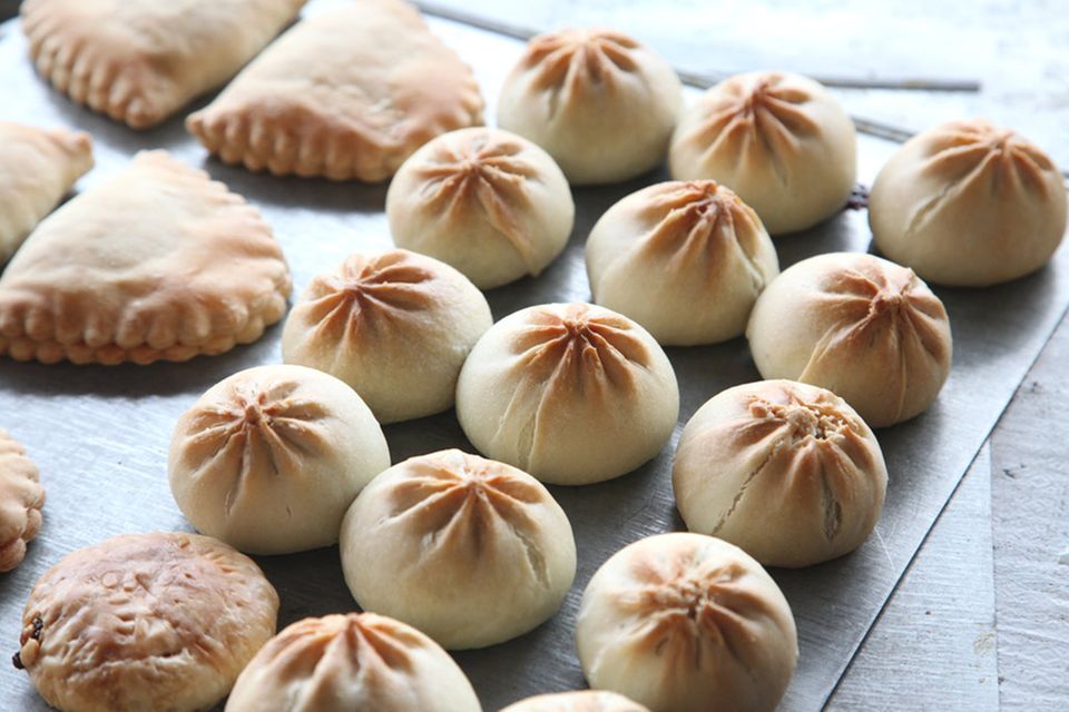 Brötchen wie sie für die Shandong Küche typisch sind Brötchen wie sie für die Shandong Küche typisch sind