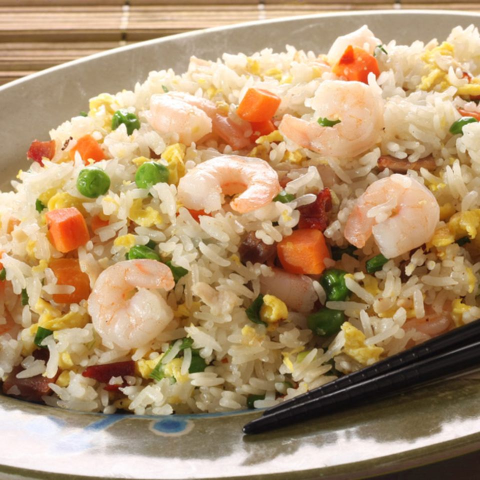 Reis wird in der Jiangsu Küche oft als Bratreis zubereitet