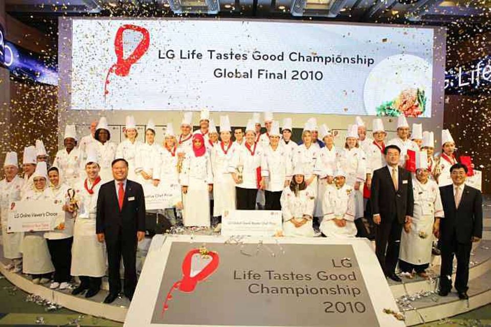 Stolze Köche beim LG Finale in Seoul