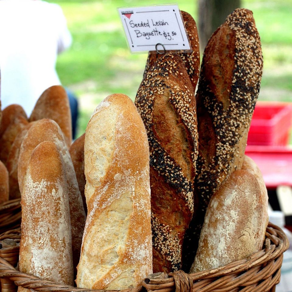 Verschiedene Baguette-Sorten Verschiedene Baguette-Sorten