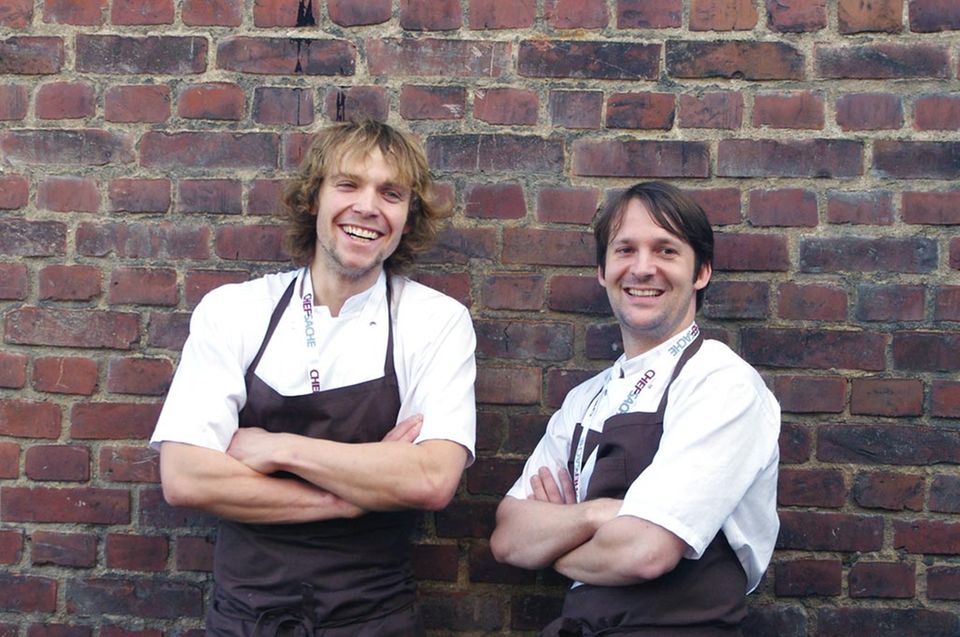René Redzepi mit seinem deutschen Koch Thomas Frebel René Redzepi mit seinem deutschen Koch Thomas Frebel