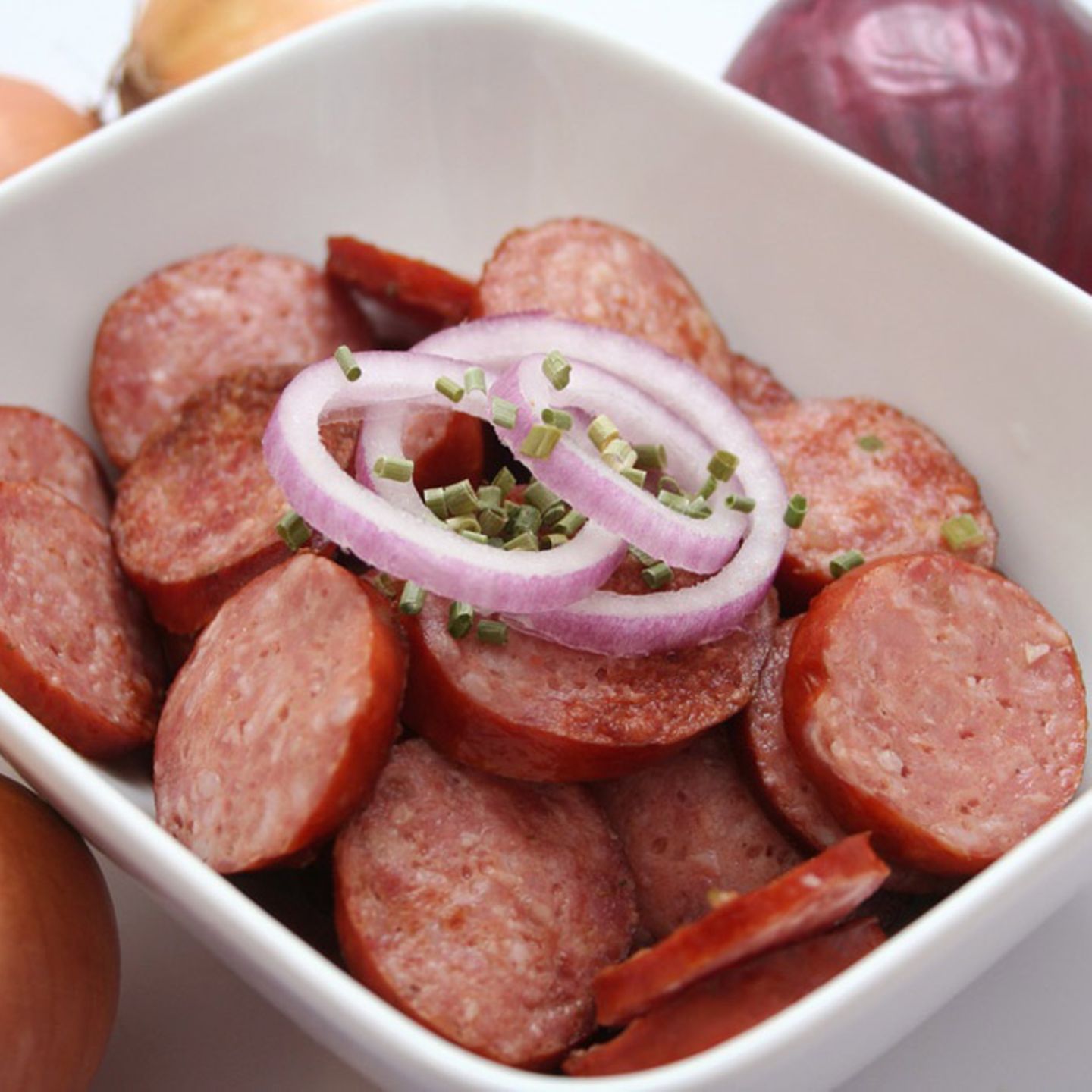 Wurst essen und trinken 