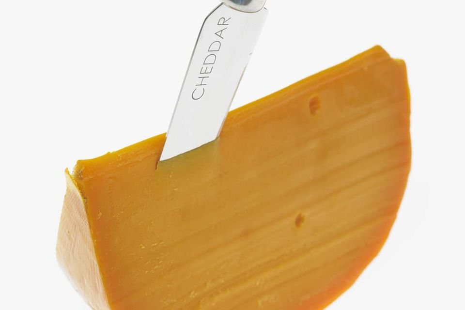 Typisch orange-gelber Cheddar.