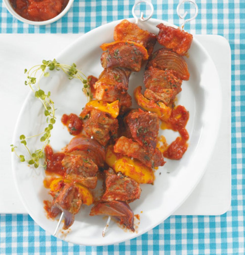 Schaschlik aus dem Ofen Schaschlik aus dem Ofen