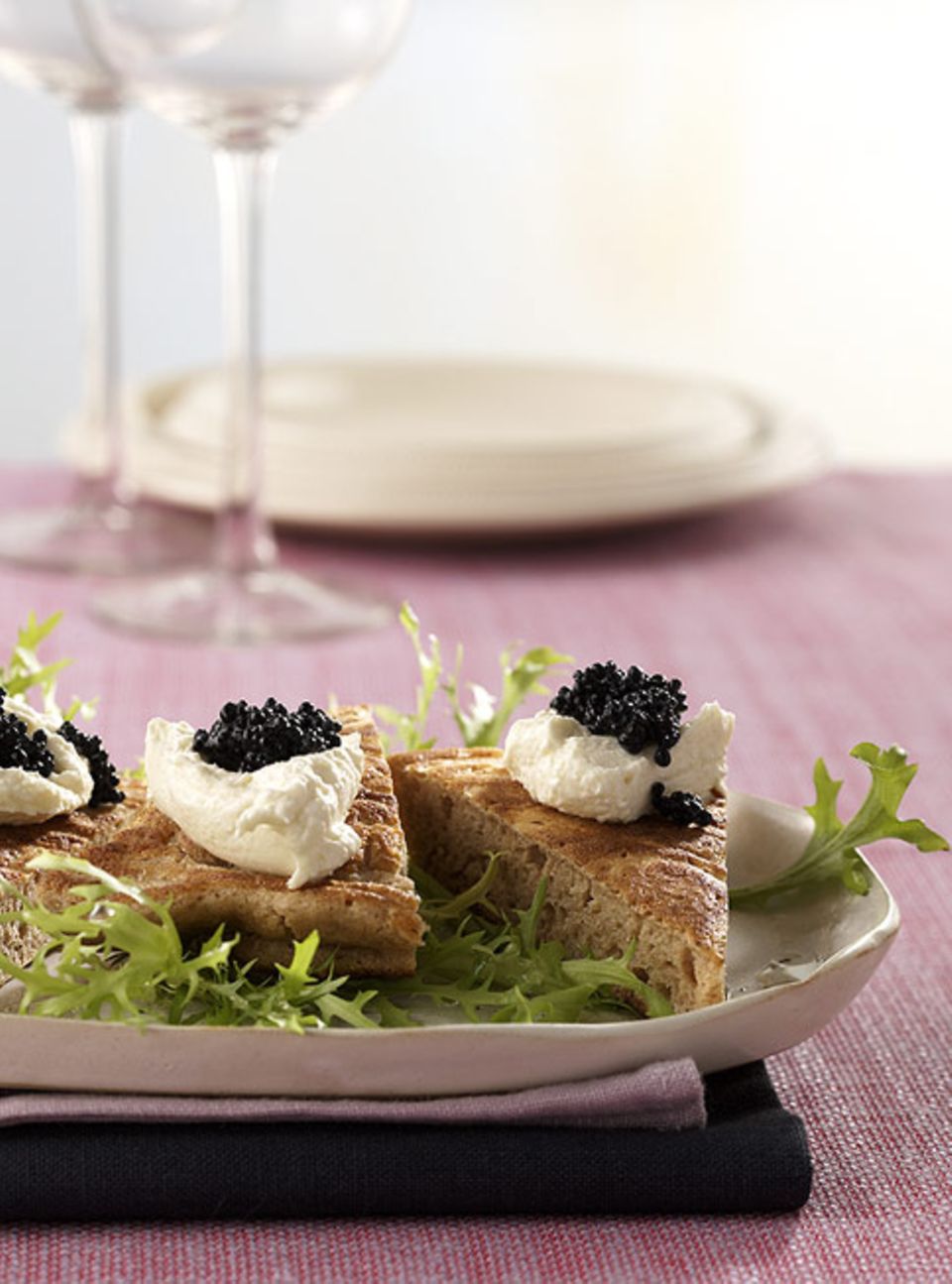 Falscher Blini mat Kaviar Falscher Blini mat Kaviar