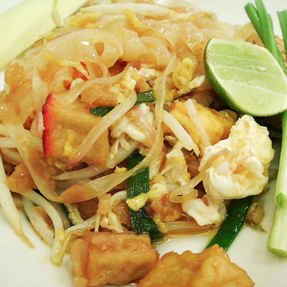 Phad Thai: thailändisches Nudelgericht Phad Thai: thailändisches Nudelgericht