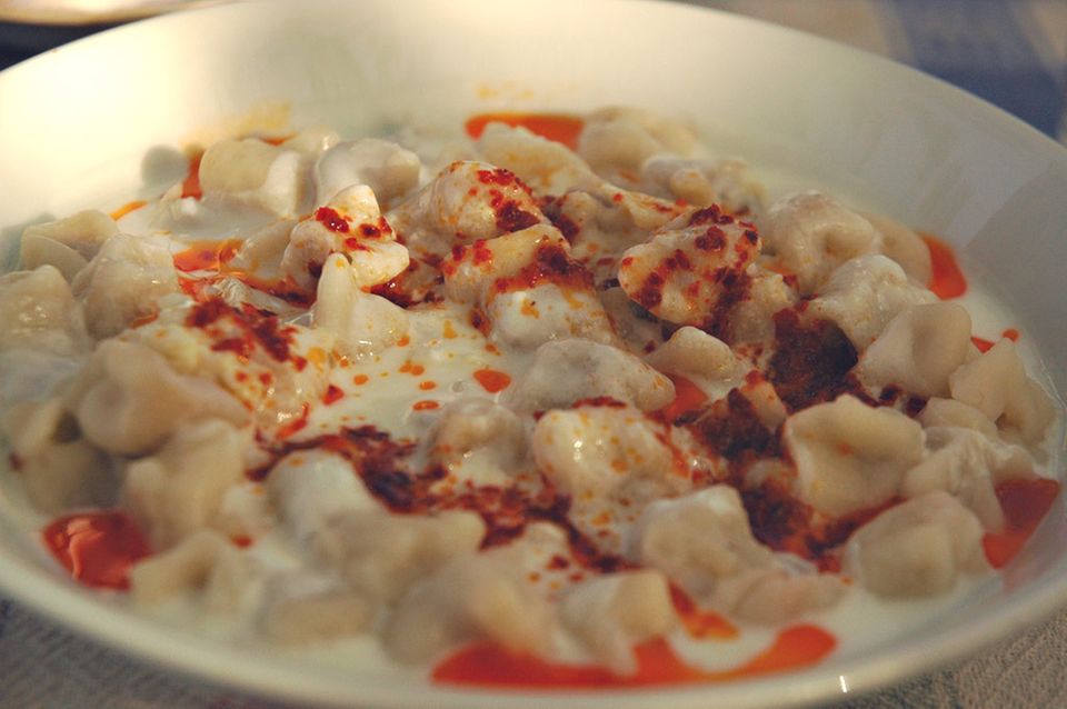 Türkische Ravioli: Manti Türkische Ravioli: Manti