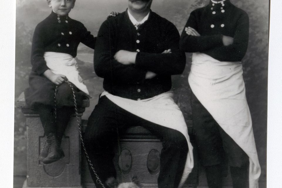 Karl Gref, der Gründer, mit seinen Söhnen Hermann und Fritz