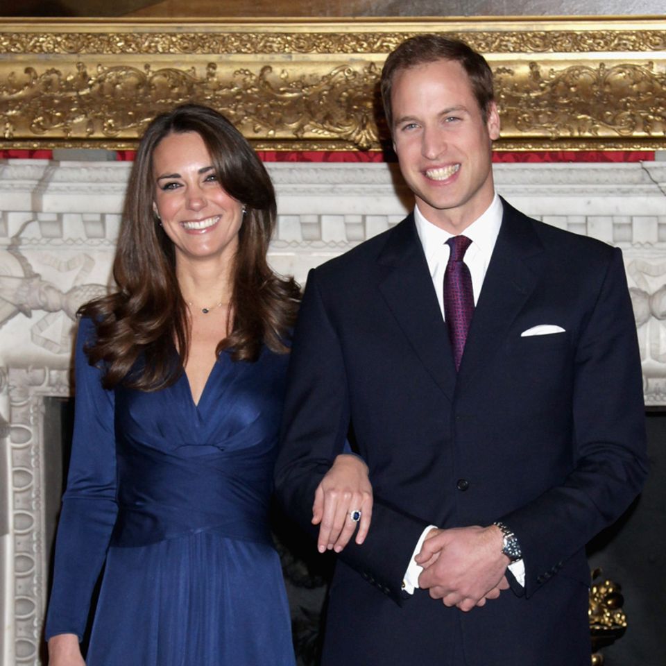 William und Kate bei der Verkündung ihrer Verlobung William und Kate bei der Verkündung ihrer Verlobung