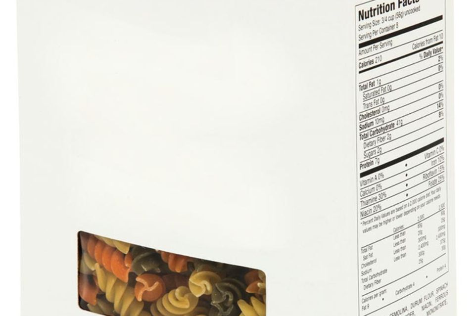 Auf den meisten Lebensmittelverpackungen finden Sie die Nährwertkennzeichnung