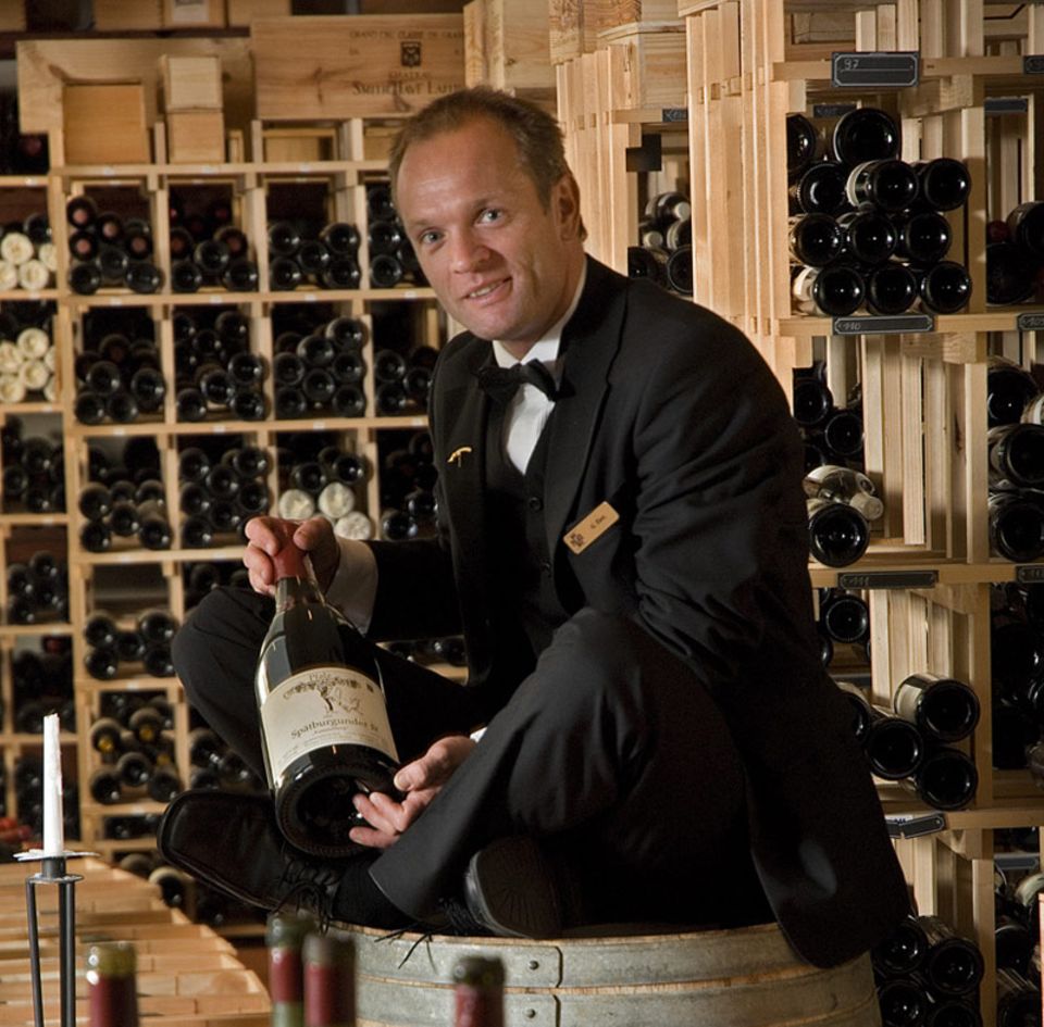 Der Caveau des Hotel Palace ist das Reich von Sommelier Gunnar Tietz Der Caveau des Hotel Palace ist das Reich von Sommelier Gunnar Tietz