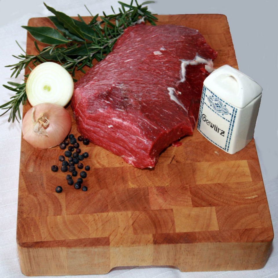 Galloway-Fleisch ist fest, schmeckt kräftig und charaktervoll Galloway-Fleisch ist fest, schmeckt kräftig und charaktervoll