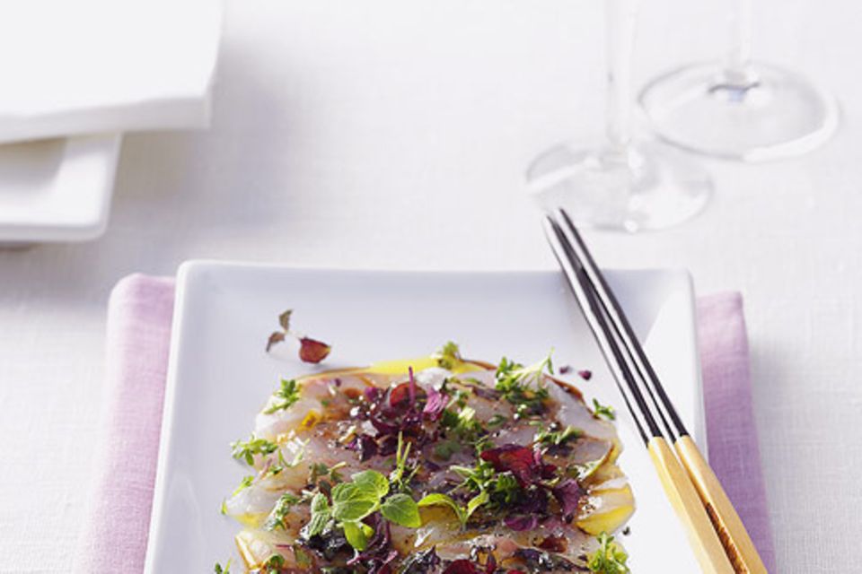 Sashimi vom Wolfsbarsch