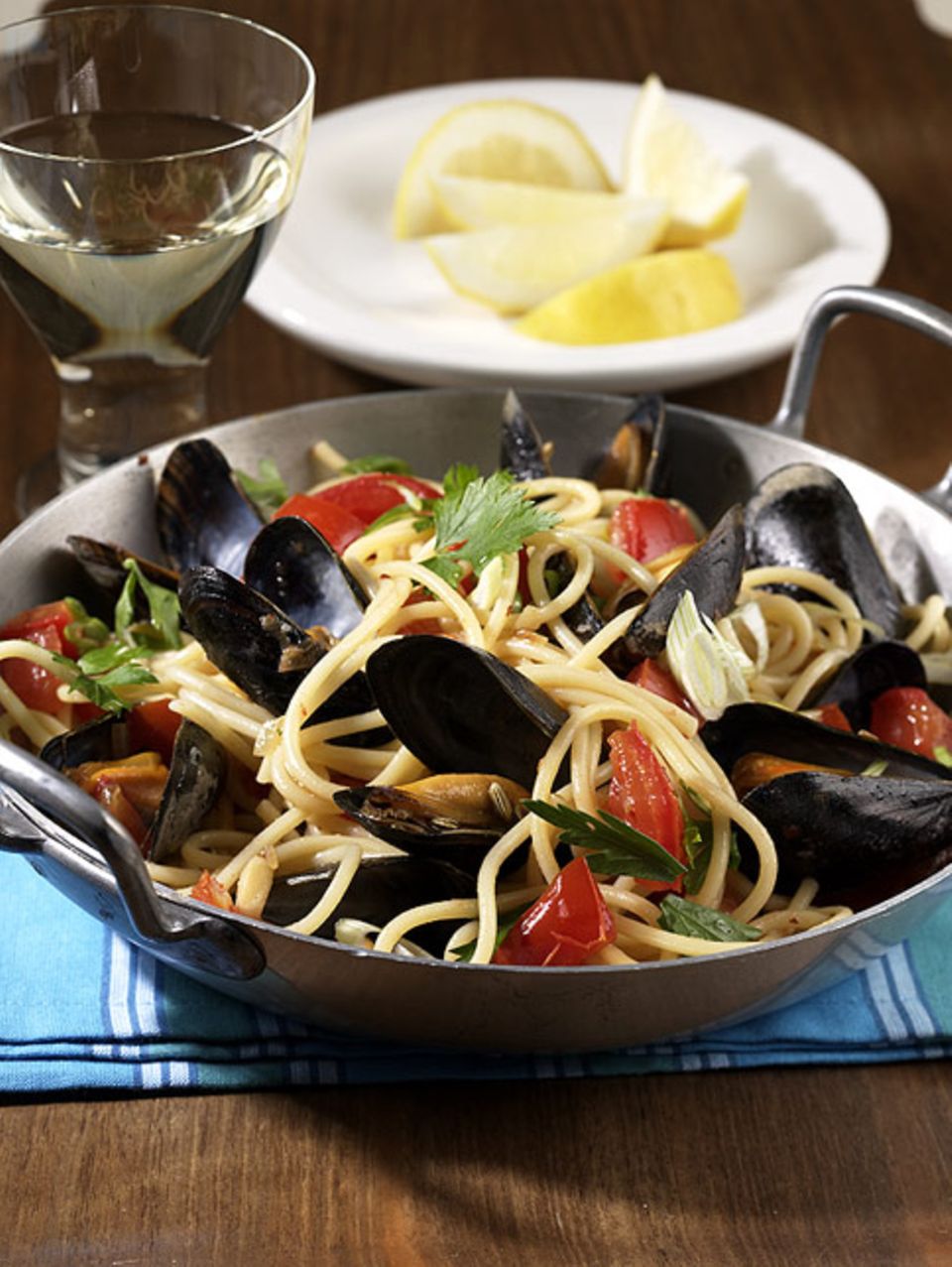 Haricot de mer passt gut zu Spaghetti mit Meeresfrüchten Haricot de mer passt gut zu Spaghetti mit Meeresfrüchten