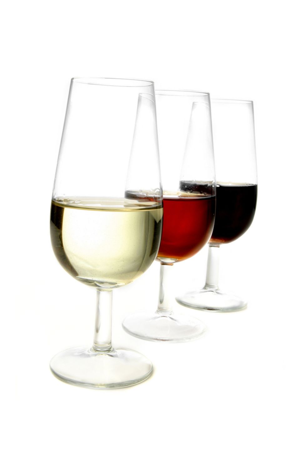 Drei unterschiedliche Sorten Sherry Drei unterschiedliche Sorten Sherry