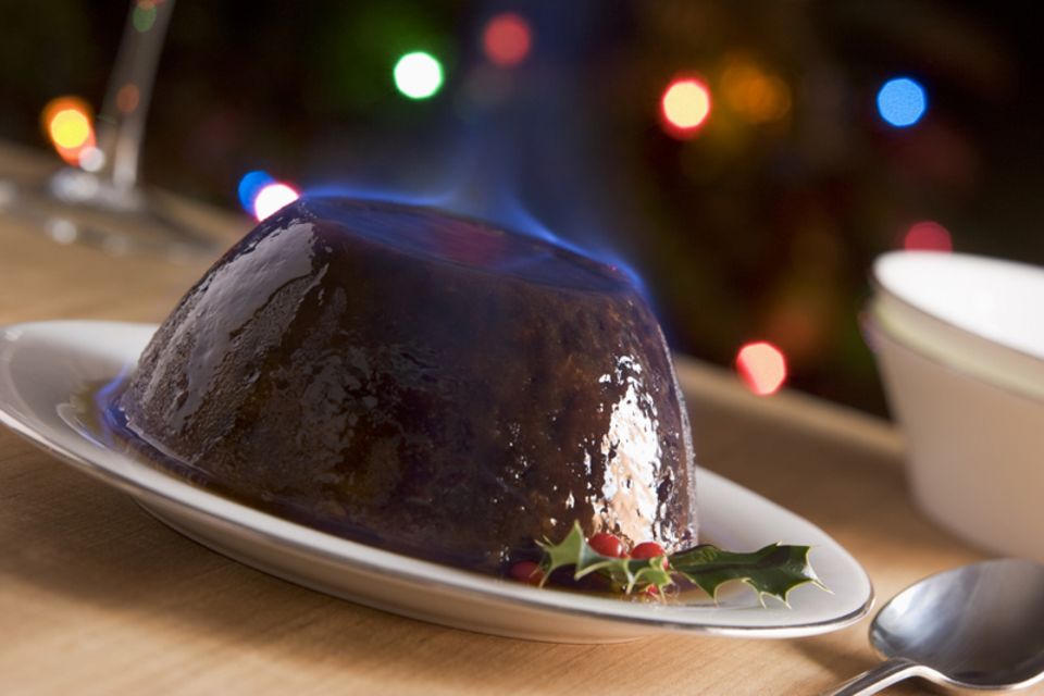 Flambierter Christmas Pudding Flambierter Christmas Pudding