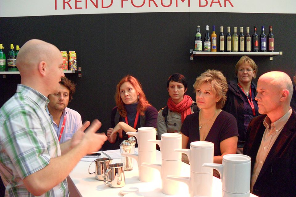 Kaffeeverkostung mit Patrick Sebening in der Trend Forum Bar