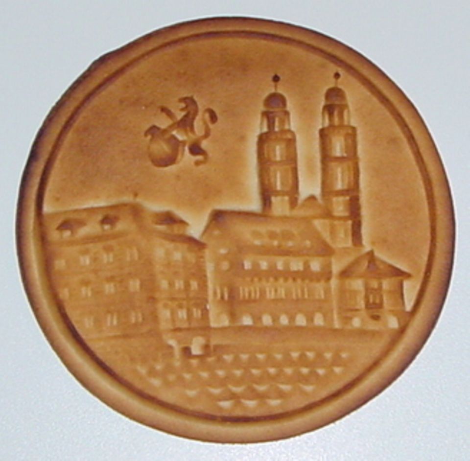 Tirggel mit Zürcher Motiv Tirggel mit Zürcher Motiv