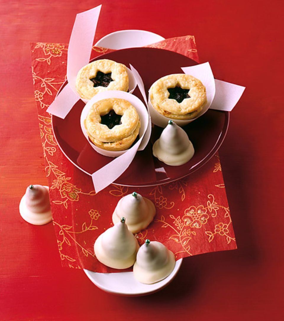 Auch der Weihnachtsmann freut sich über die kleinen Mince Pies Auch der Weihnachtsmann freut sich über die kleinen Mince Pies