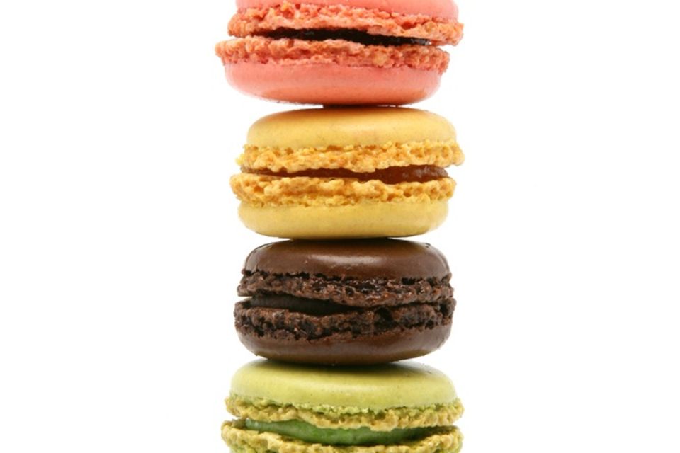 Stapelweise Macarons