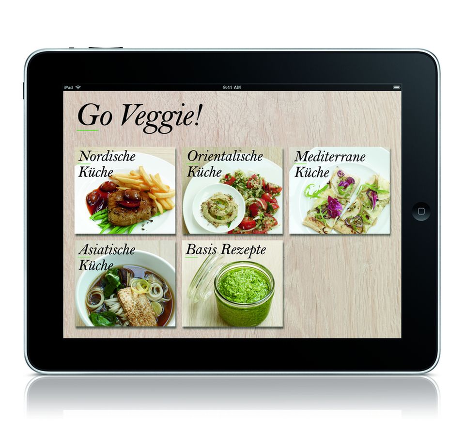 Die fünf kulinarischen Kategorien von “Go Veggie!” machen die App schön übersichtlich. Die fünf kulinarischen Kategorien von “Go Veggie!” machen die App schön übersichtlich.
