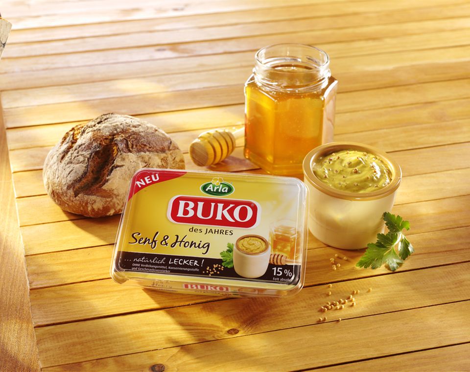 Frischkäse mit Senf &amp; Honig [ESSEN UND TRINKEN]