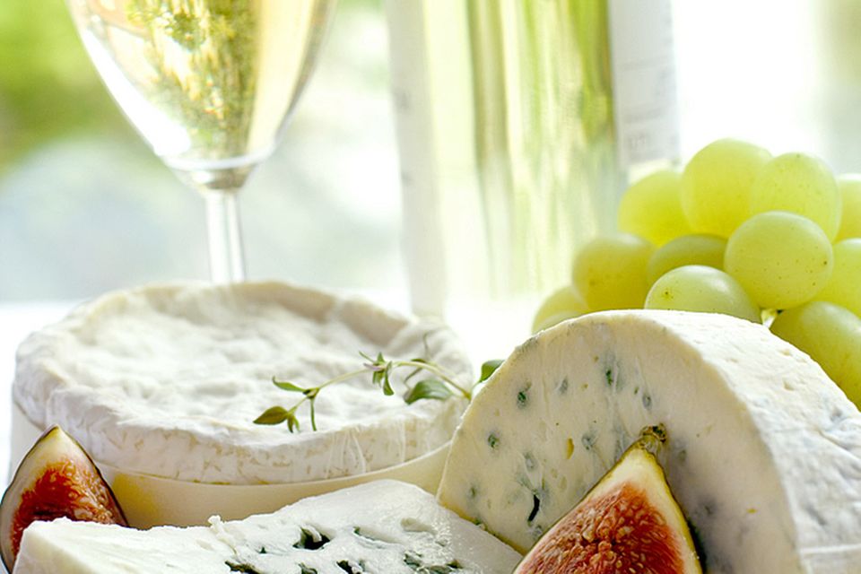 Käseplatte mit französischem Roquefort Käseplatte mit französischem Roquefort