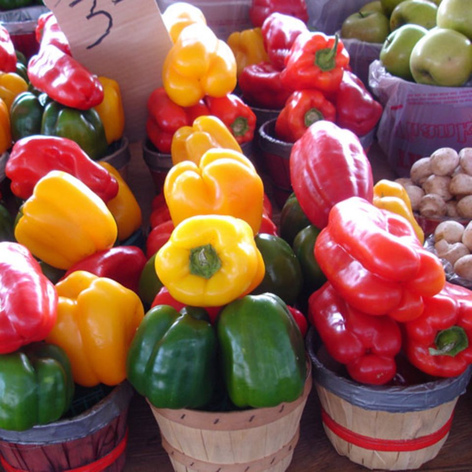 Eine kleine Delle in der Paprika mindert nicht das Aroma Eine kleine Delle in der Paprika mindert nicht das Aroma