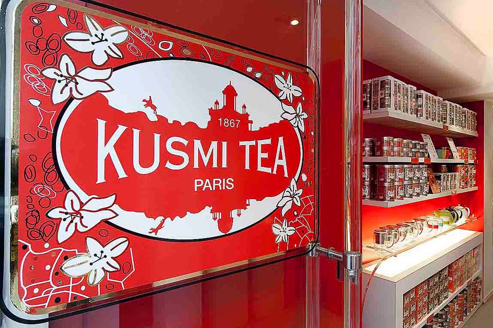 Die Kusmi Tea Boutique in Paris