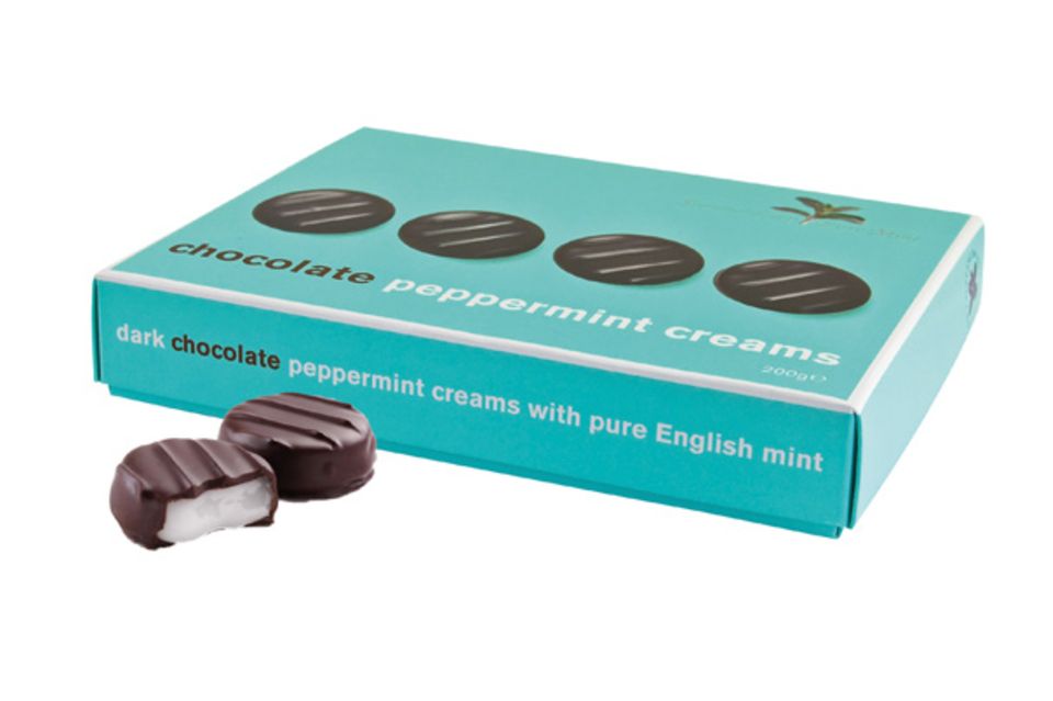 Edle Pfefferminze mit dunkler Schokolade umhüllt: Summerdown Chocolate