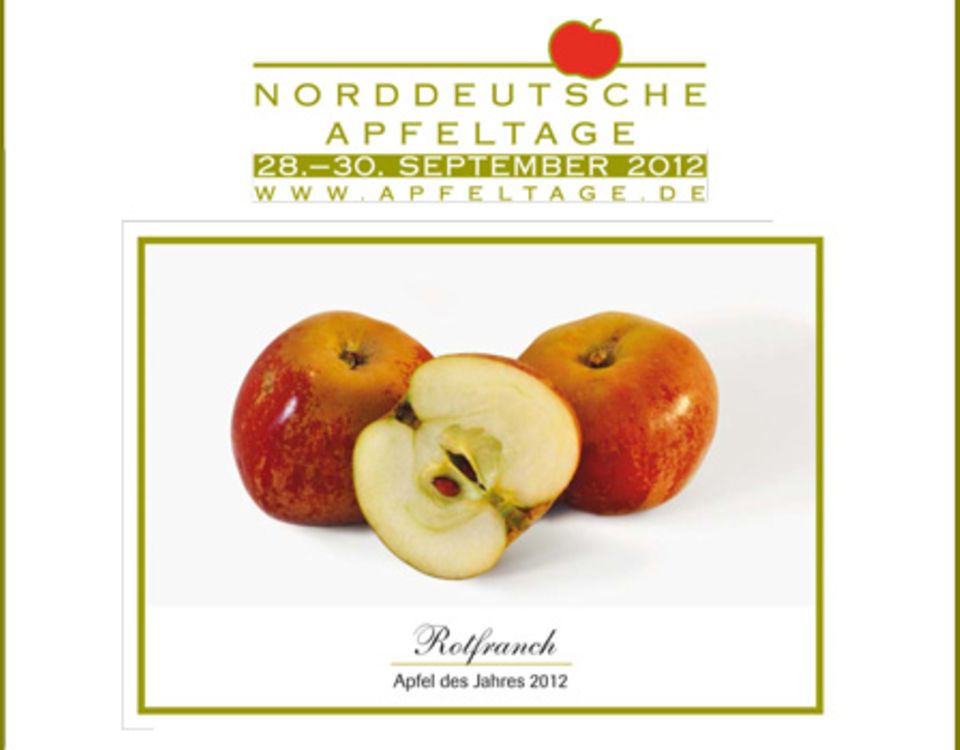 Der "Rotfranch" ist der Apfel des Jahres und steht im Mittelpunkt der Norddeutschen Apfeltage Der "Rotfranch" ist der Apfel des Jahres und steht im Mittelpunkt der Norddeutschen Apfeltage