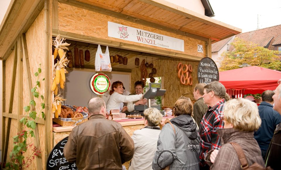 Handwerklich erzeugten Waren auf dem Rhöner Wurstmarkt Handwerklich erzeugten Waren auf dem Rhöner Wurstmarkt