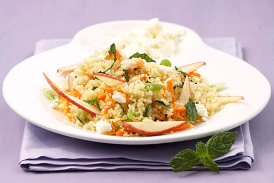 Ein Couscous-Gemüse-Salat ist etwas für die Schnelle