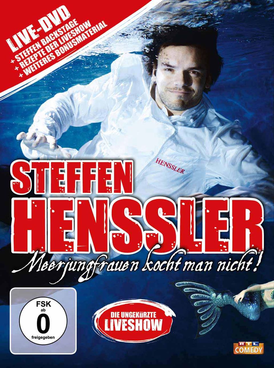 Meerjungfrauen kocht man nicht - Steffen Hensslers Bühnenprogramm auf DVD Meerjungfrauen kocht man nicht - Steffen Hensslers Bühnenprogramm auf DVD
