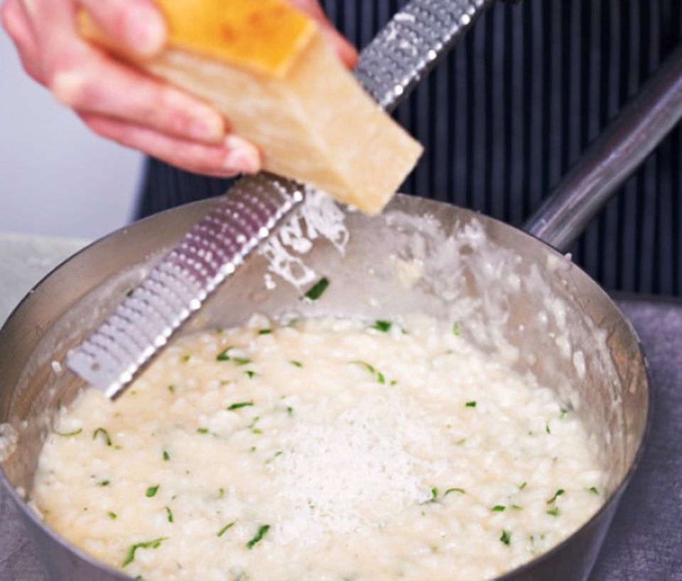 Grana Padano veredelt den Risotto-Reis Grana Padano veredelt den Risotto-Reis