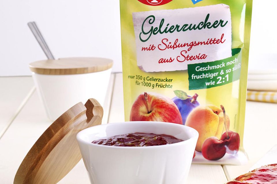 Weniger Kalorien, genauso süß: Stevia Gelierzucker