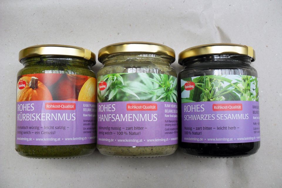 Cremig und voller Aroma: rohes Mus von Keimling