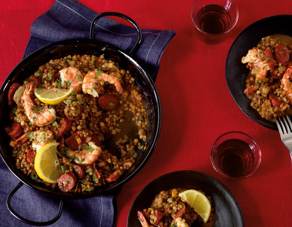 Linsen-Paella Linsen-Paella