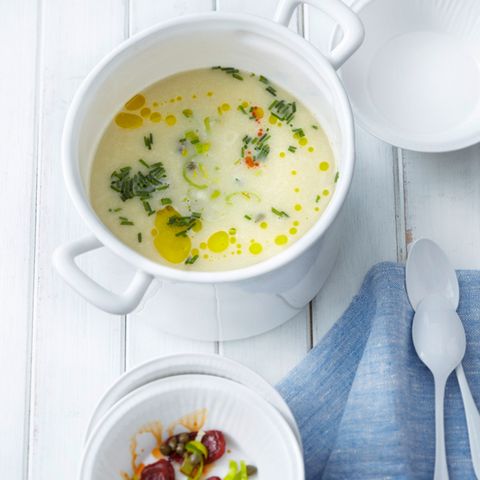 Lauch in der Suppe