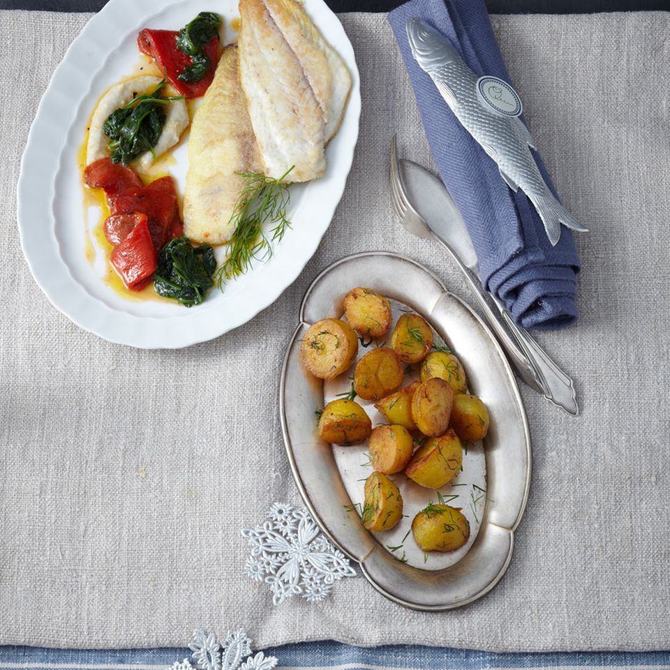 Menü: Mit Fischmousse und Dorade