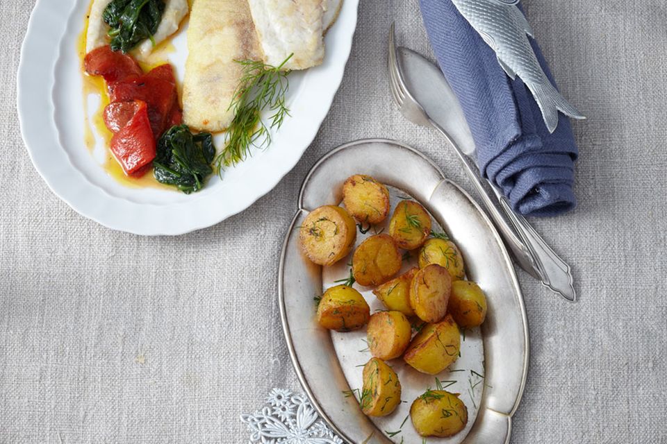 Menü-Planer: Menü mit Fischmousse und Dorade Menü-Planer: Menü mit Fischmousse und Dorade